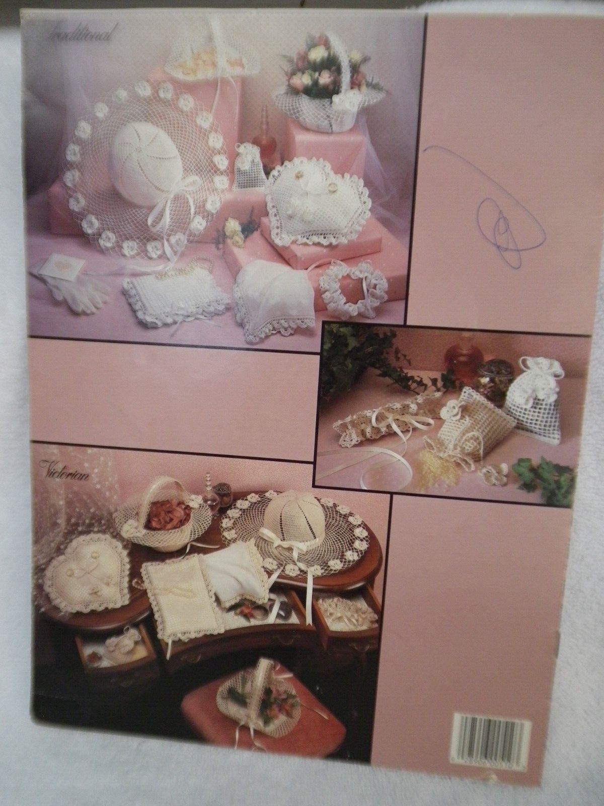 Leisure Arts Crocheted Wedding Accessories Pattern Book 510 eight hat basket