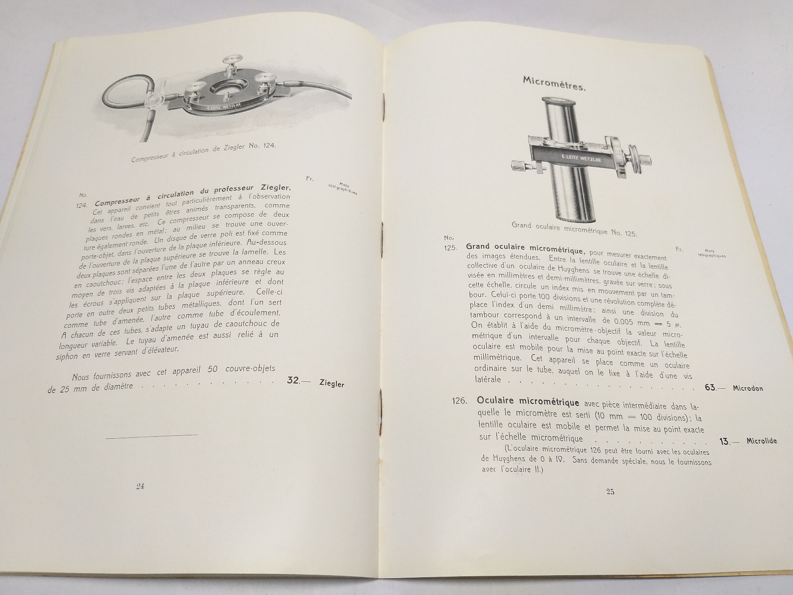 Rare Antique 1909 Catalog ERNST LEITZ WETZLAR Microscopes