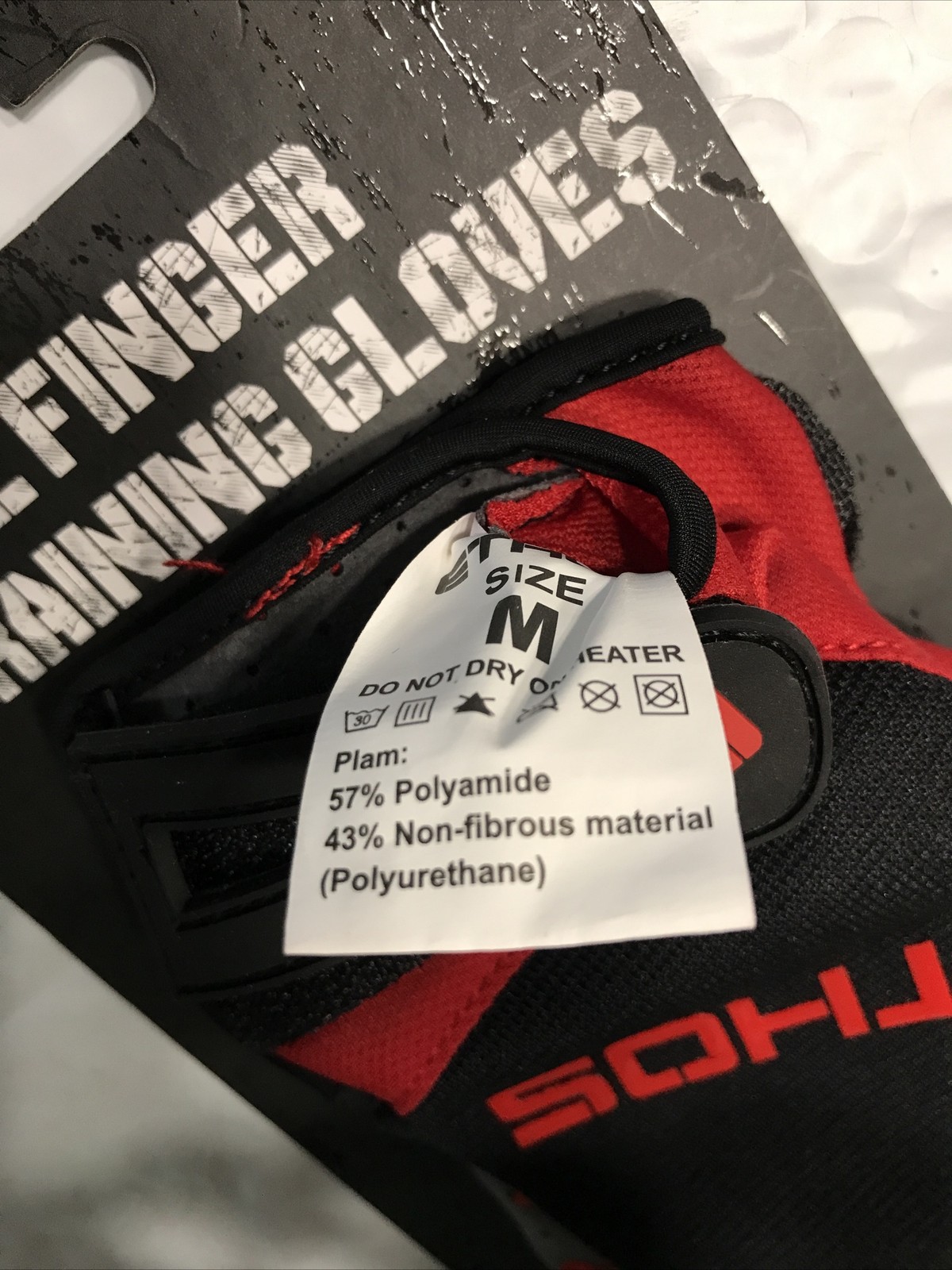 1 pair New ETHOS Full Finger Training Gloves SIZE MEDIUM