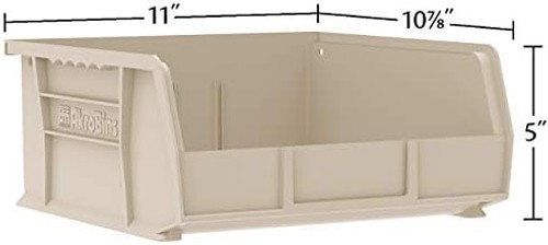 Akro-Mils 30235 AkroBins Plastic Storage Bins, Space-Saving Stackable Bins fo...