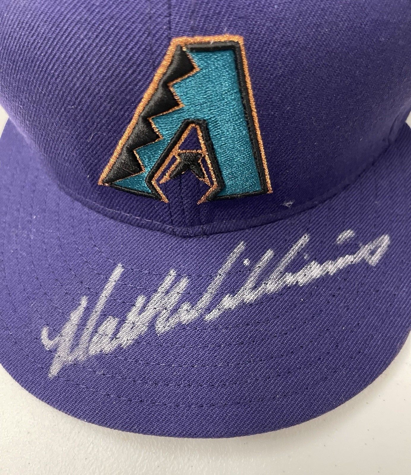 Matt Williams Fleer Legacy Signed Autographed Baseball Hat Cap Diamondbacks