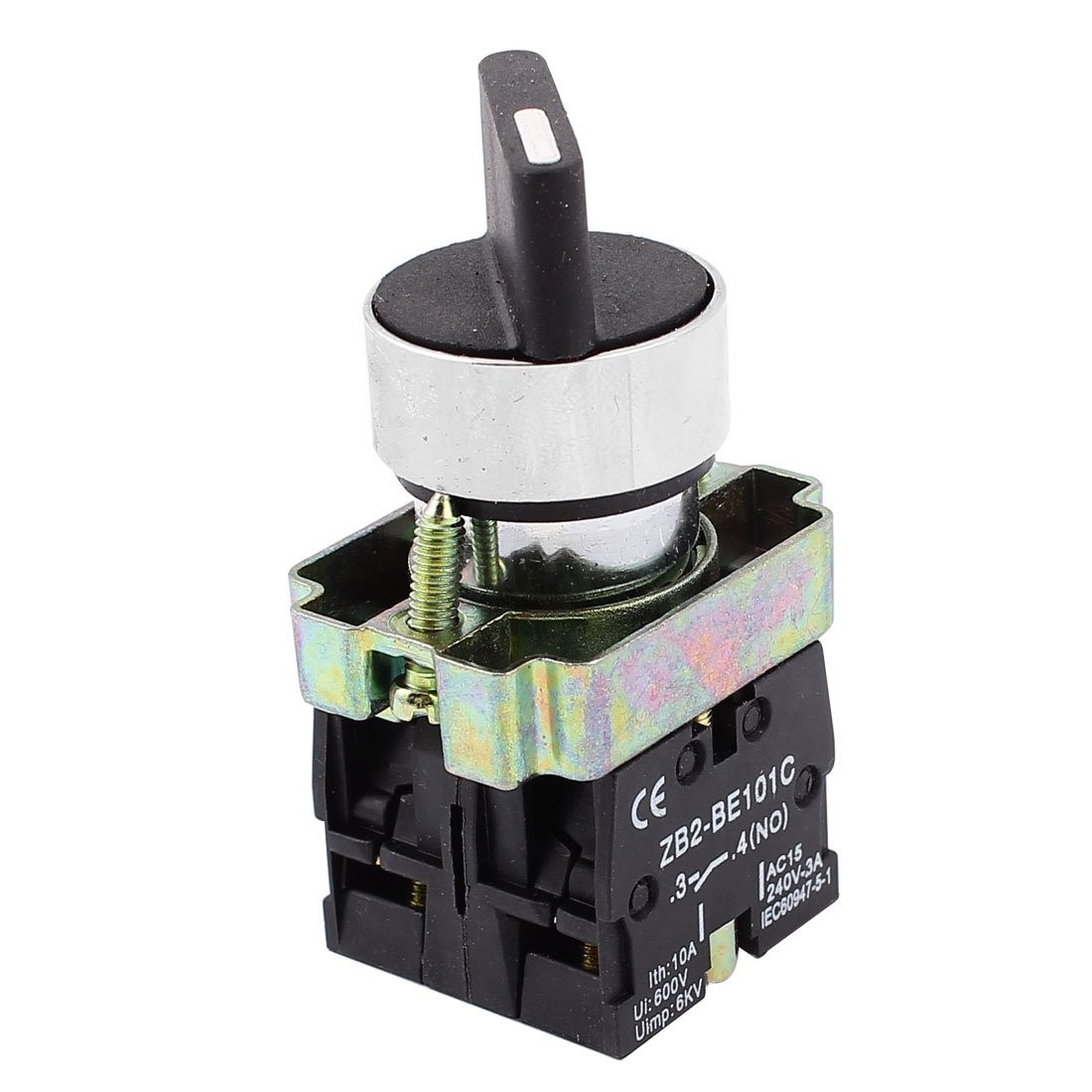 uxcell 22mm Latching 2 NO Three 3Position Rotary Selector Select Switch ZB2BE...