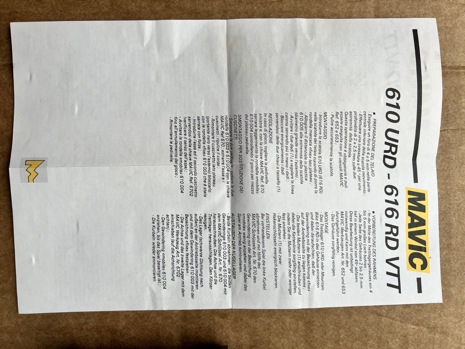 Mavic 616 RD - 128mm - NOS