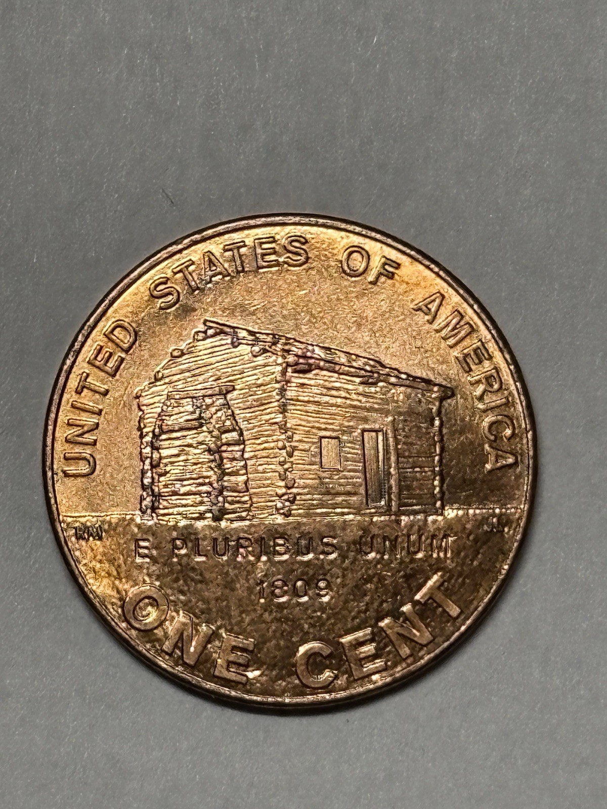 2009 D Lincoln Log Cabin Cent Copper Penny See Pics E888