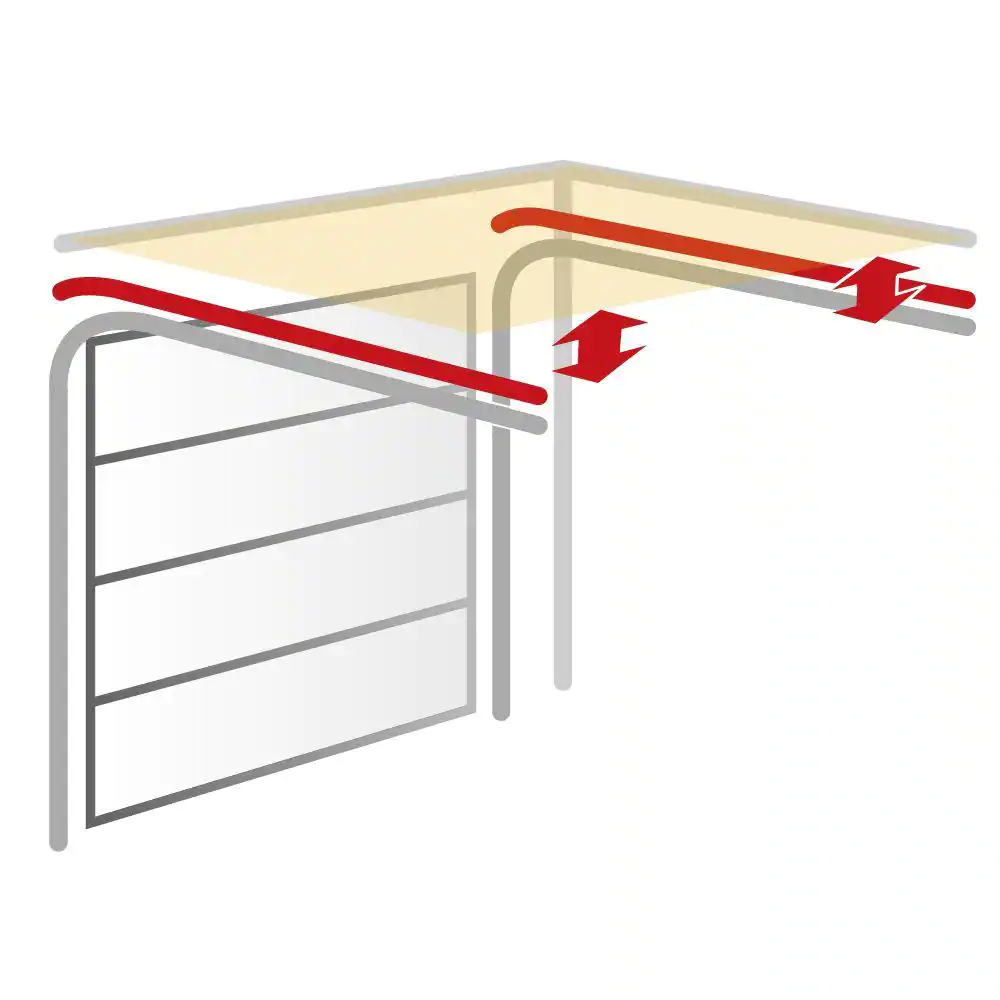 Clopay Garage Door Low Headroom Conversion Kit Designed to Modify Standard Track
