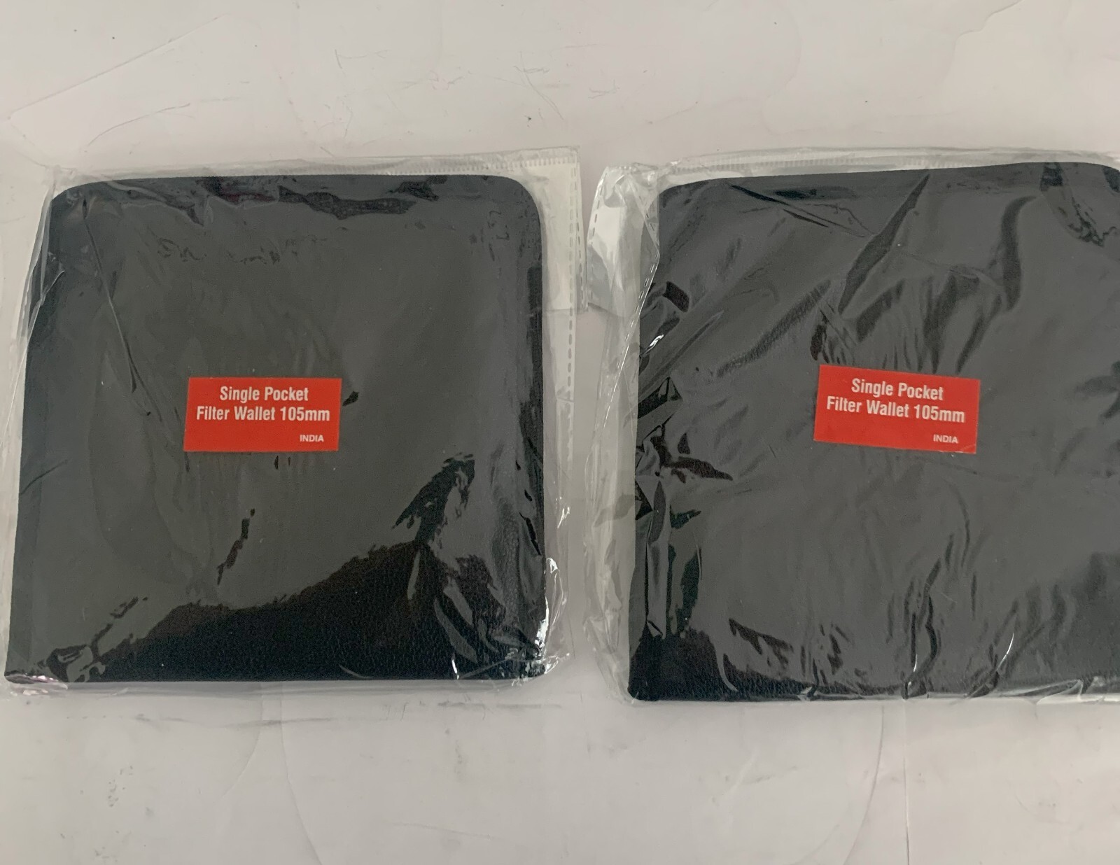New in Package - Lot Of 2 - Single Pocket Filter Wallets 105mm Black