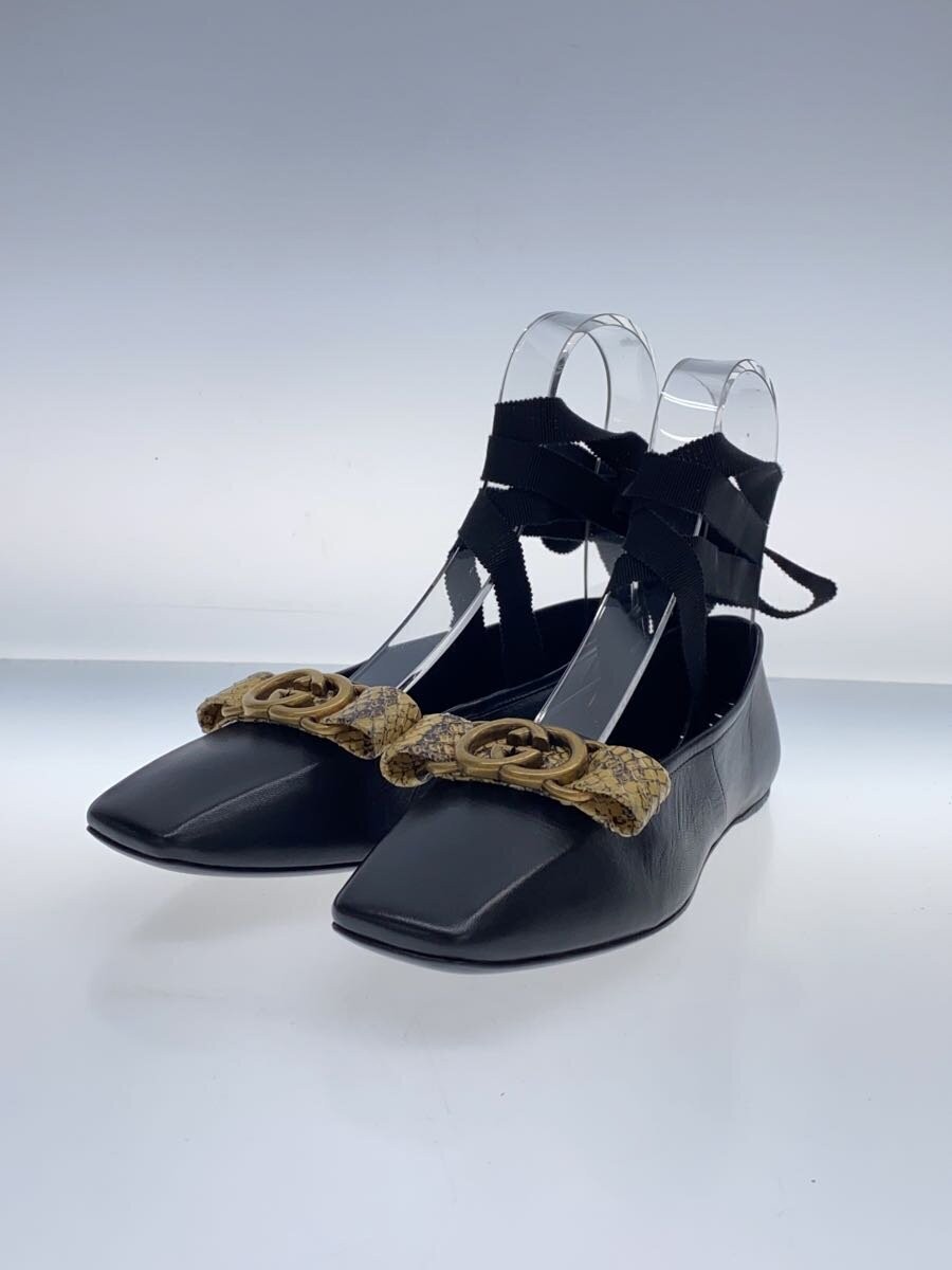 Womens GUCCI GUCCI Pumps 35.5 BLK Leather