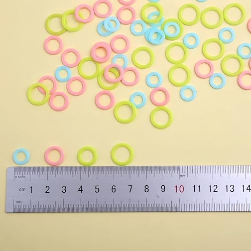 240 Pcs Knitting Markers Rings,Knitting Stitch Marker, O-Rings 4 Colors/240Pcs