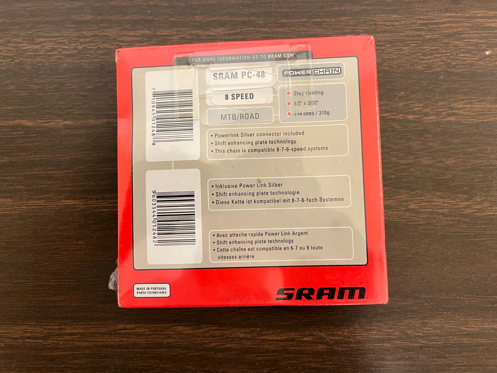 SRAM PC-48 Chain 8-Speed 114 Links w/ Power Link
