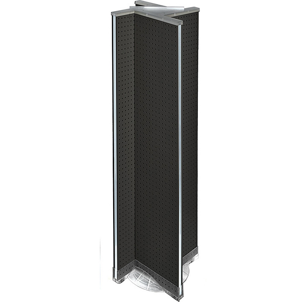 Azar Displays Pinwheel Pegboard Floor Display on Revolving Base. Spinner...