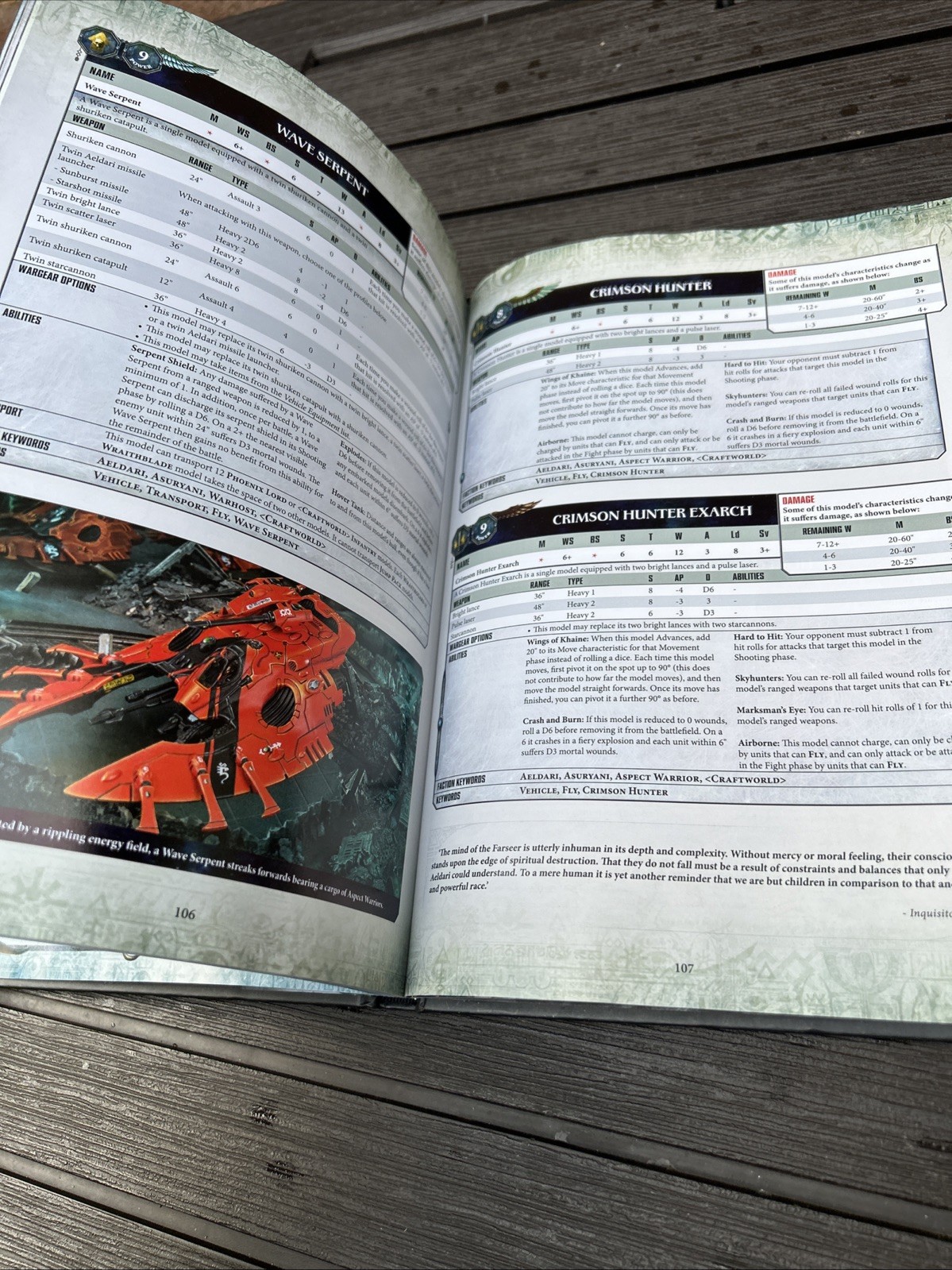 Aeldari / Eldar Craftworlds Codex - Hardback Warhammer 40k Games Workshop 2017