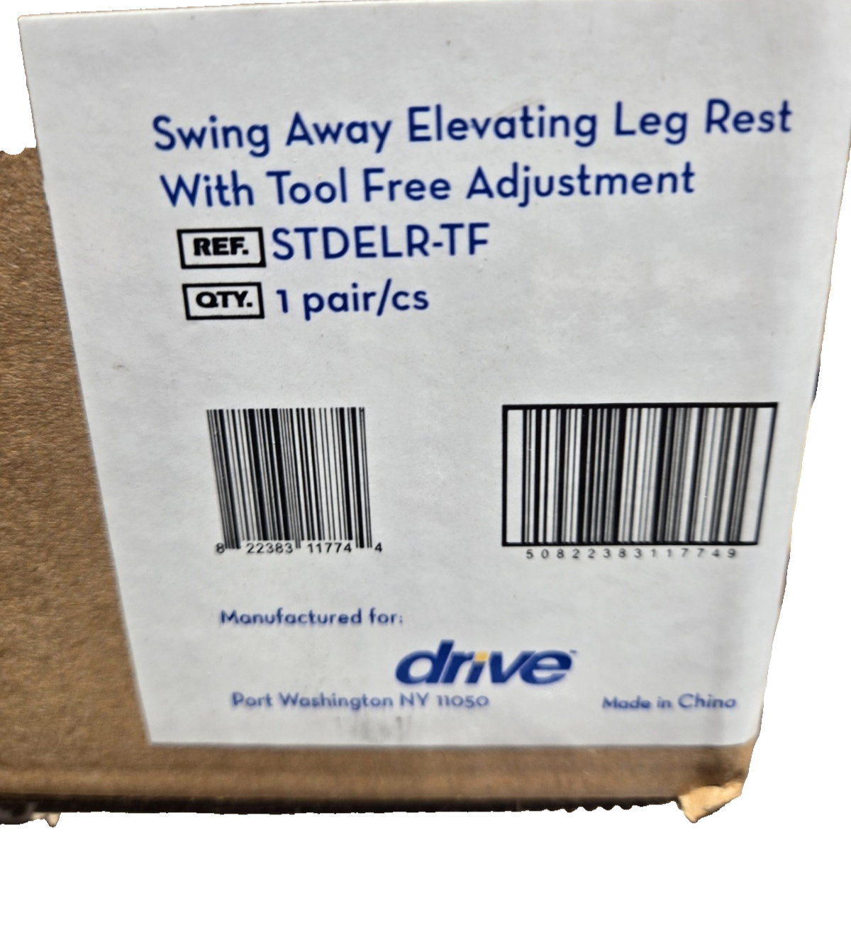 Drive Sentra HD WHEELCHAIR ELEVATING LEGREST FIR WHEELCHAIR STDELR-TF SET NEW