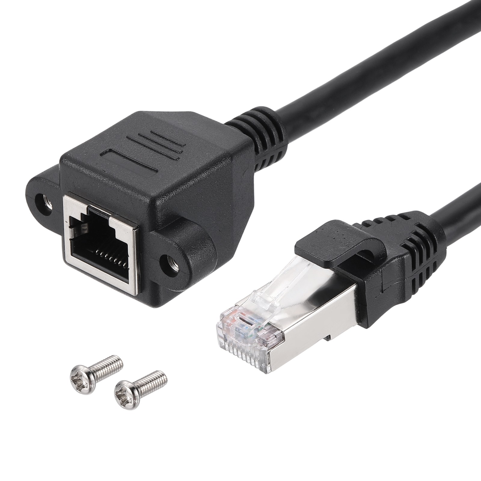 Cat6 Ethernet Extension Cable, 2Ft RJ45 Male to Female Ethernet Cable Extender