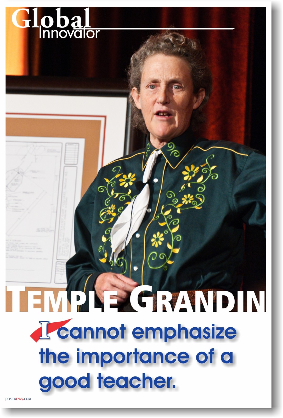 Good Teachers - Temple Grandin - NEW Famous Person Motivational POSTER