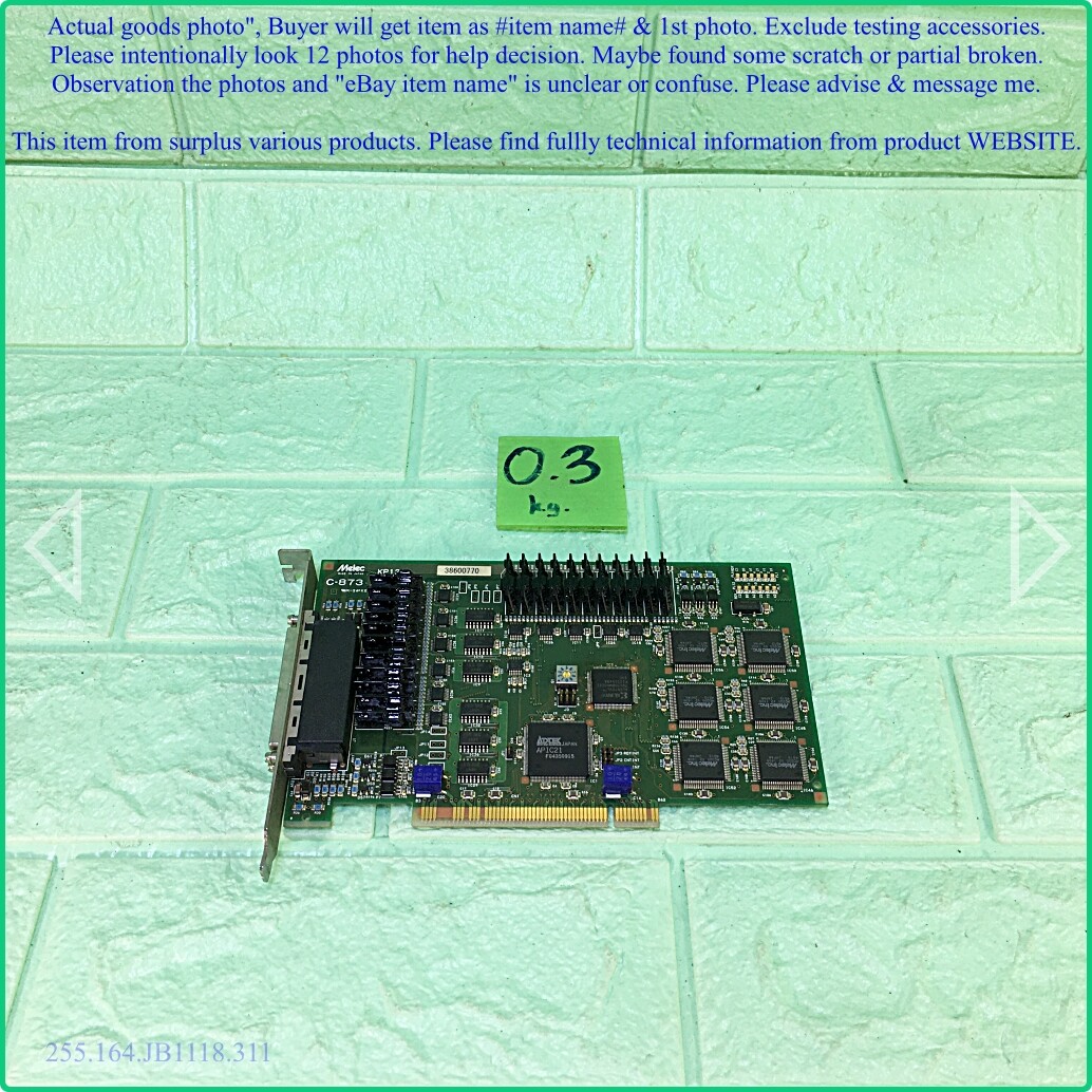 Melec C-873 KP1314, Motion Control Acquisition Card  as photo,sn:Random, DHLtoUS