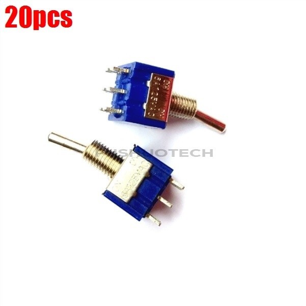 20pcs SPDT AC 6A 125V toggle switch 6-pin on-on new ic in *kk