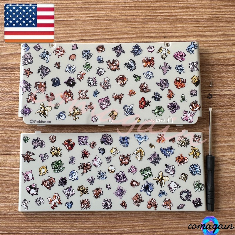 New Front+Back Cover Housing Faceplates Shell For Nintendo New 3DS US STOCK