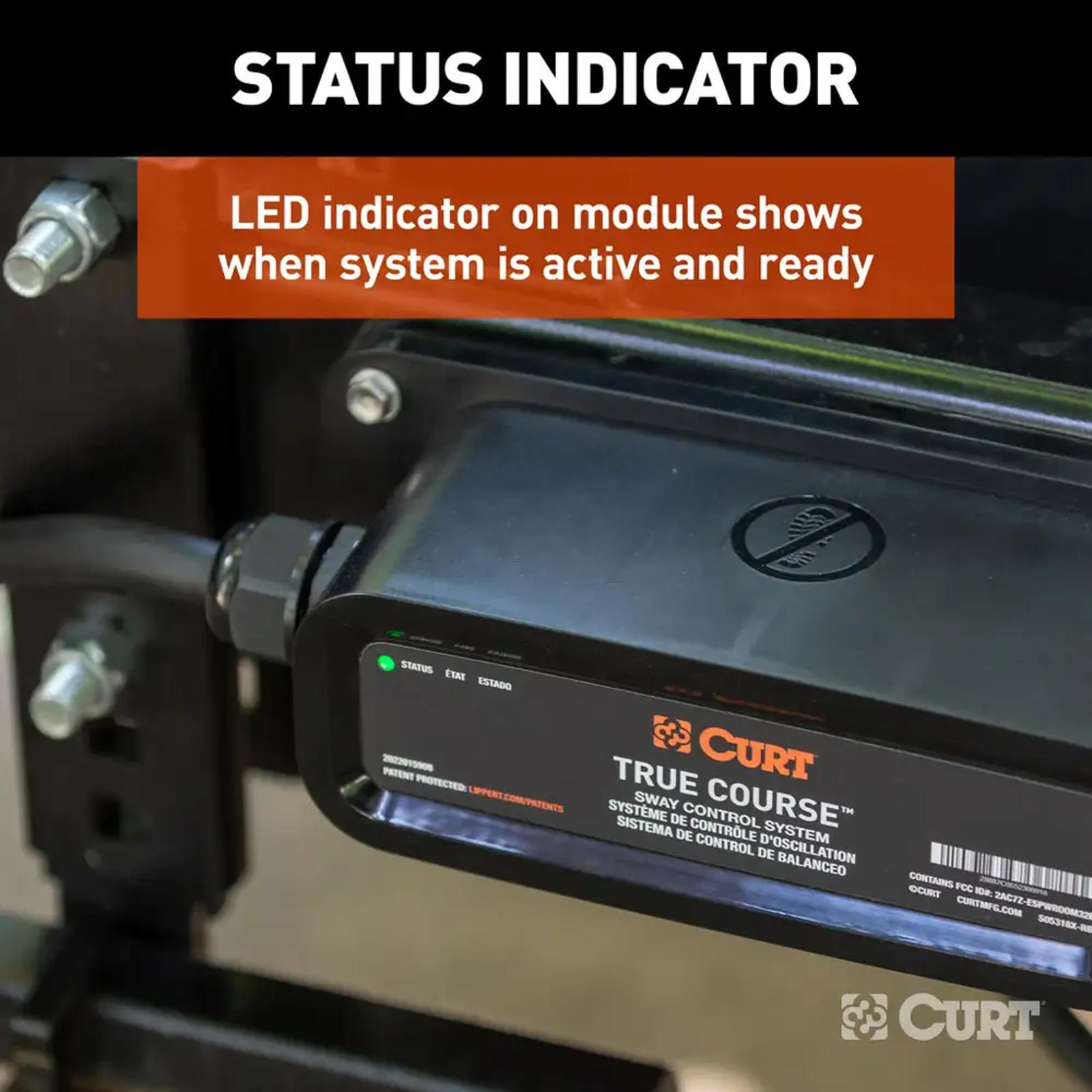 CURT True Course Advanced Bluetooth Trailer Sway Control System