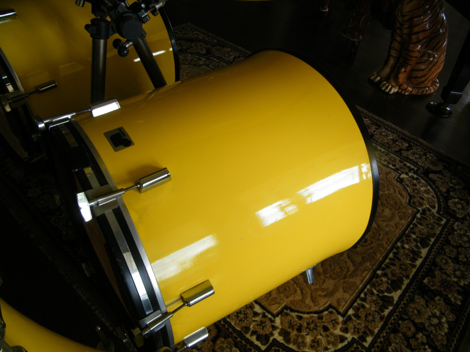 North Drum Company 7 piece set yellow signed
