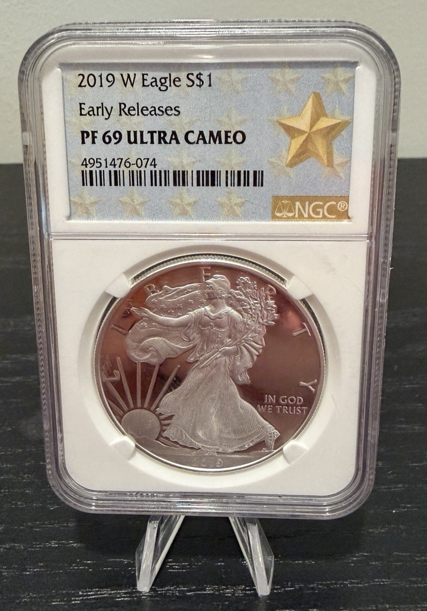 NGC 2019 W Silver Eagle $1 PF69 Ultra Cameo Early Releases/ 4951476-074