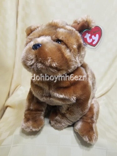 Ty Beanie Babies Baby Classic Shantou Dog 2004 stuffed animal 10"