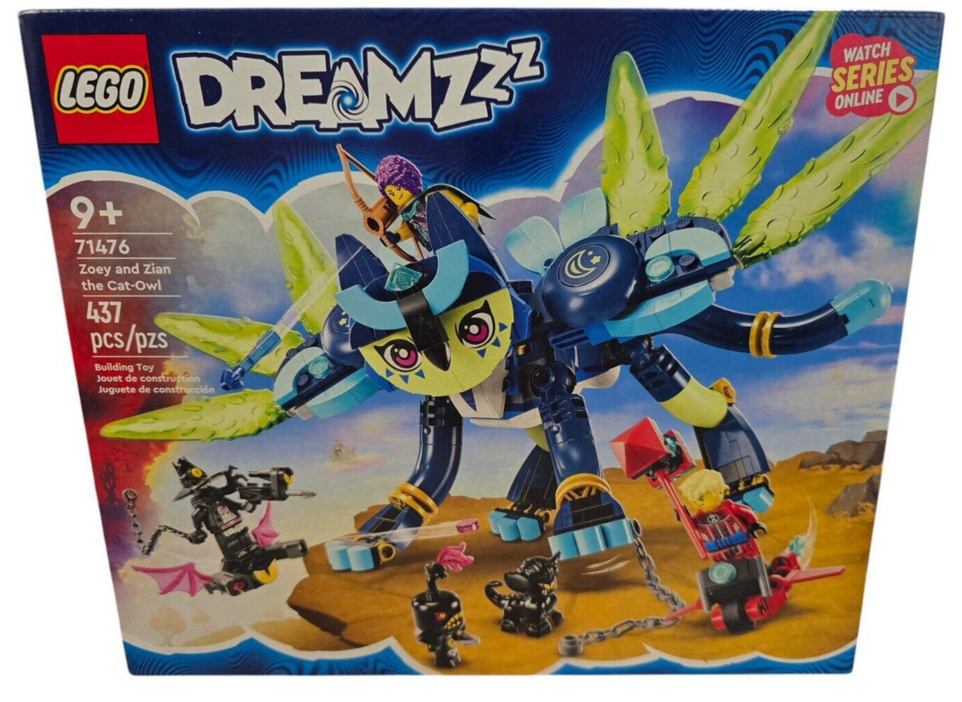 LEGO Dreamzzz Zoey and Zian the Cat-Owl 71476 NEW Sealed + Cooper Sneak Snivel +