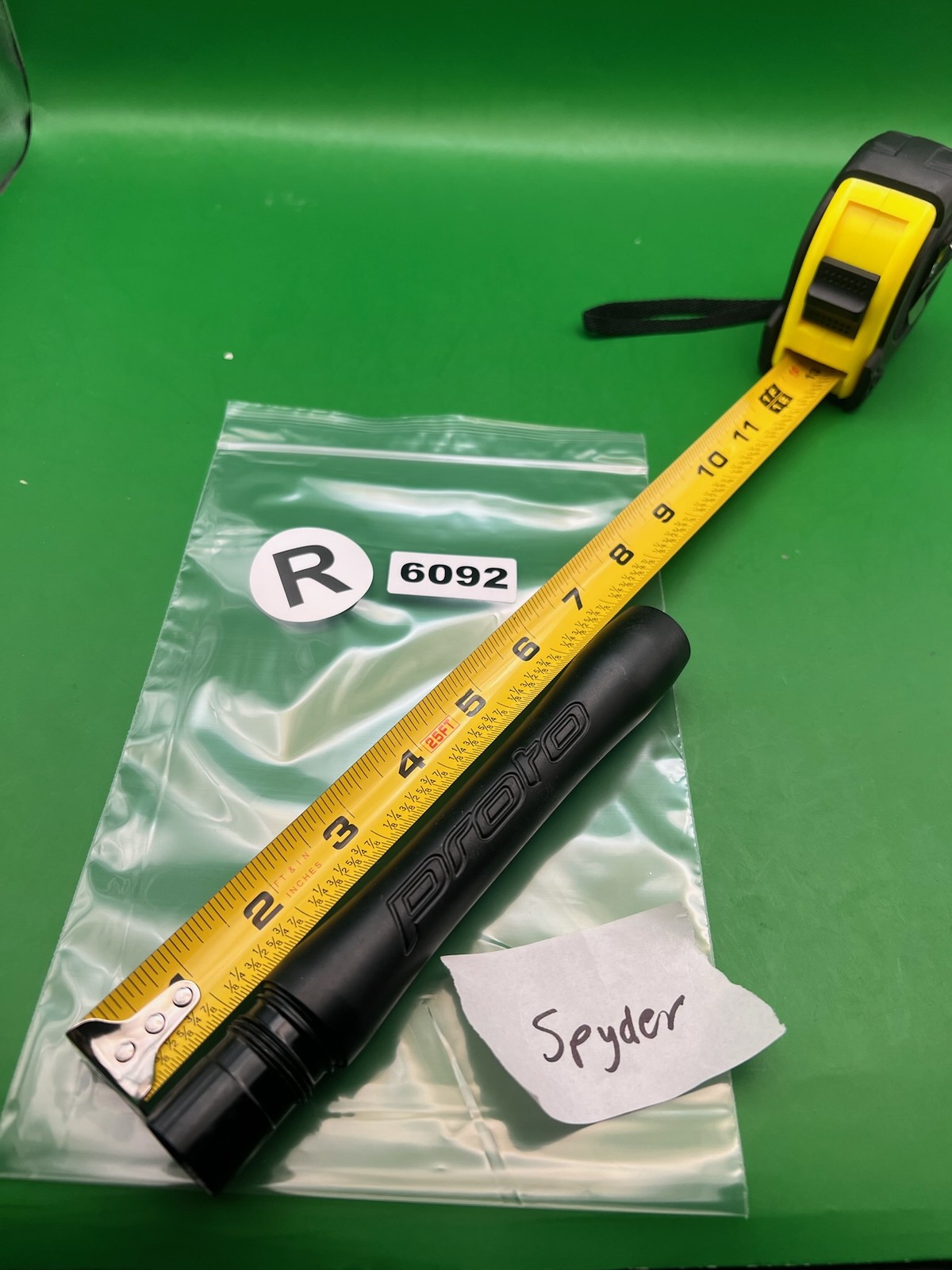 Proto Paintball Barrel Back Spyder Thread 8" .687 Black