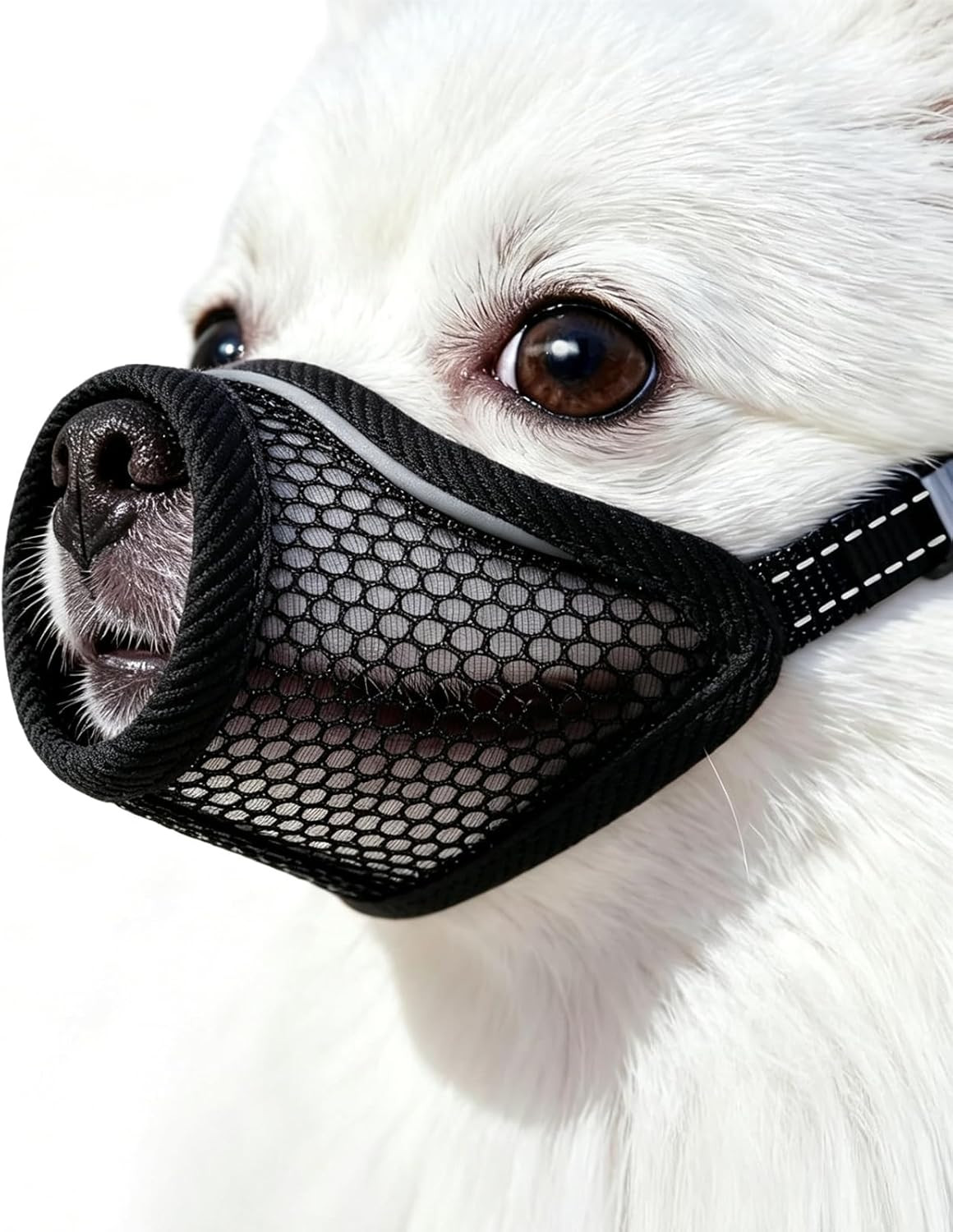 Dog Muzzle, Soft Mesh Muzzles for Small Dogs, Chihuahua Yorkie Pom, Short Snout