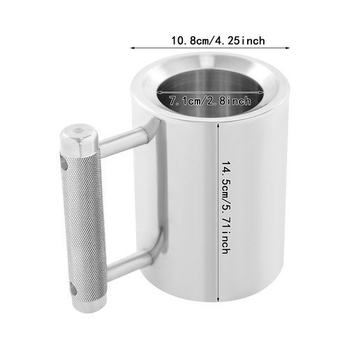 Dumbbell Heavy Cup Stainless Steel Heavy Mug 18lbs Fitness Cup