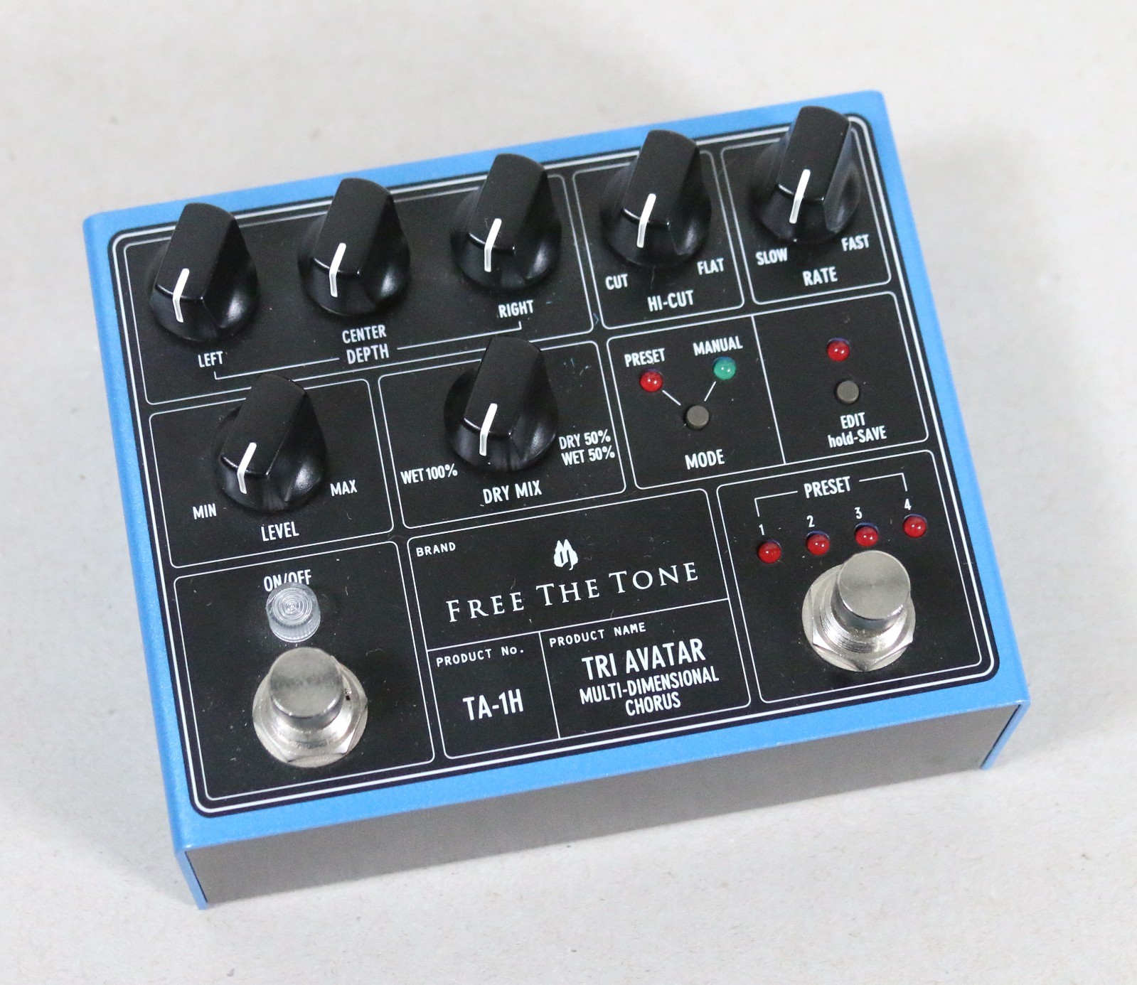 Free The Tone TA-1H Tri Avatar Multi-Dimensional Chorus Effects Pedal - CLEAN