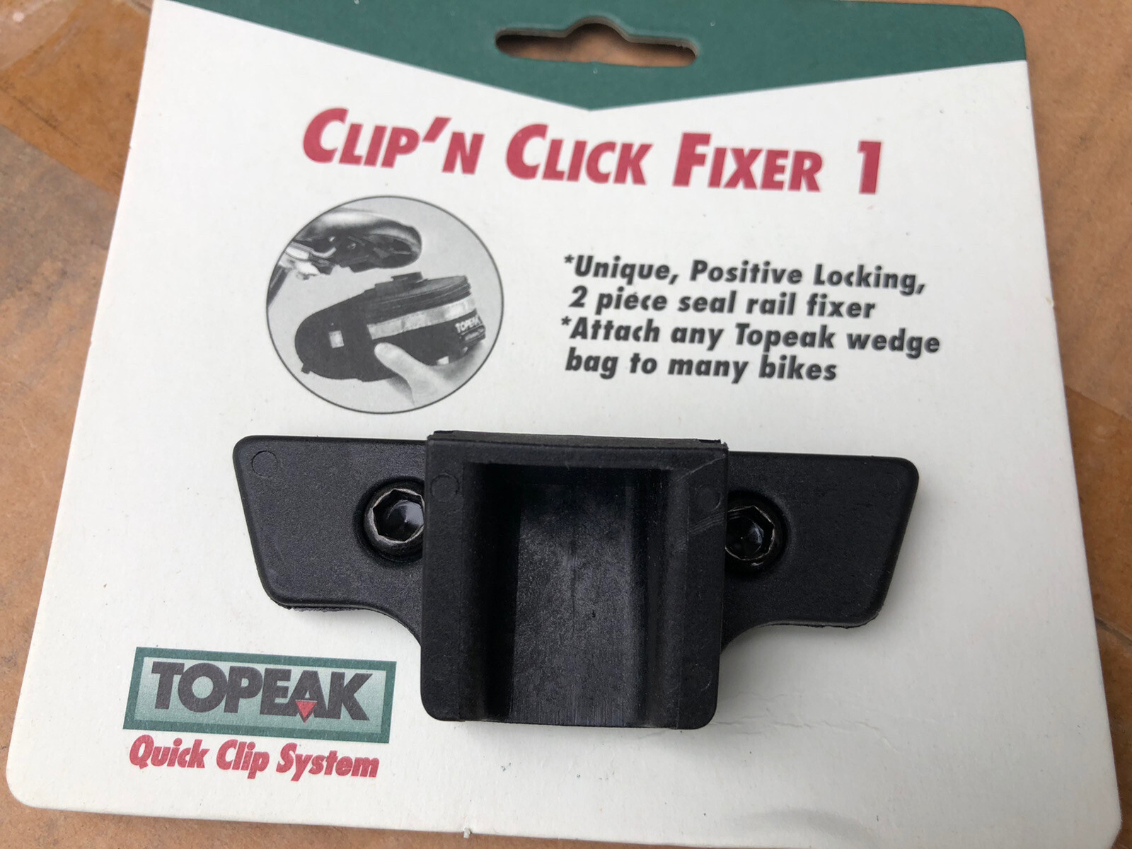 Topeak Wedge Fixer Saddle Rail Quick  Clip Bag Mount