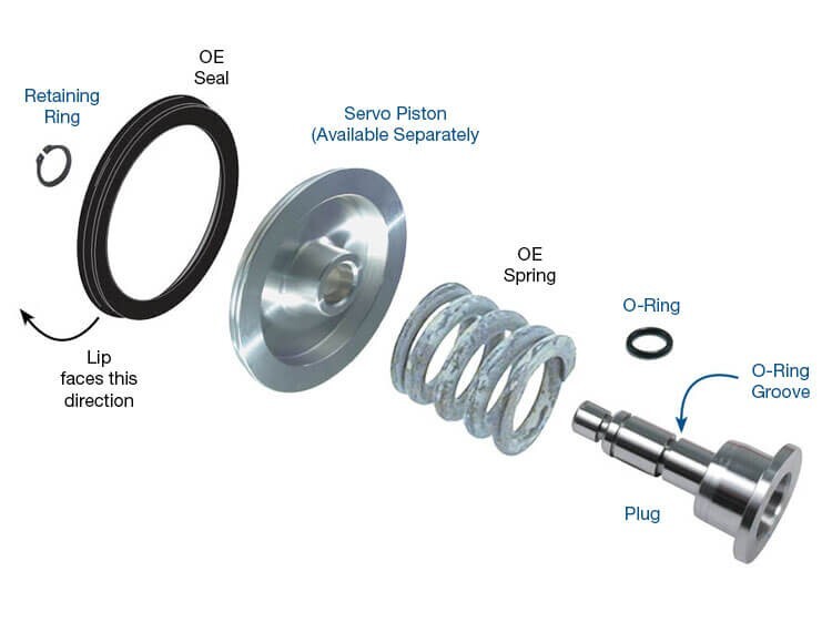 42RE/RH 46RE/RH 47RE/RH 48RE A727 A904 Reverse Servo Plug Kit (22912-01K)