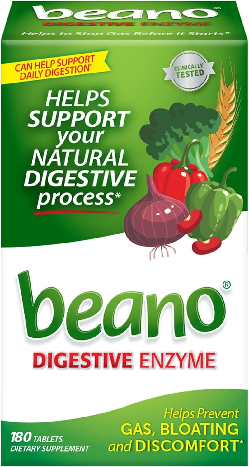 Beano Extra Strength Gas Relief Tablets Vegetarian Antigas Support (Select Size)