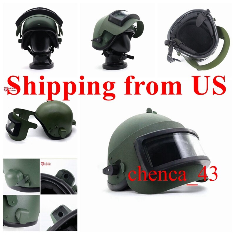 IN US Replica Russian Army Altyn K6-3 Helmet Mask Olive Steel for Outdoor Sports