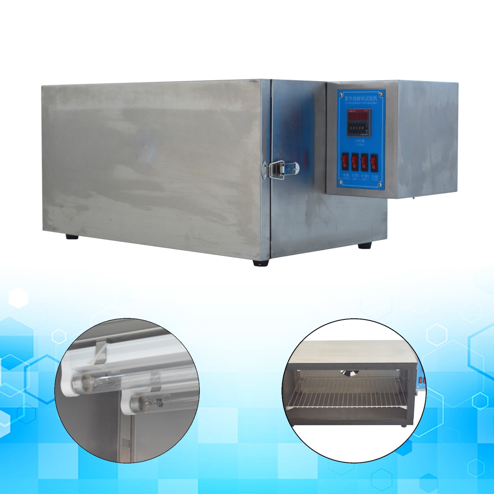 UV Accelerated Weathering Tester 110V 0.1W/m² Irradiance 260-280nm UV Tube
