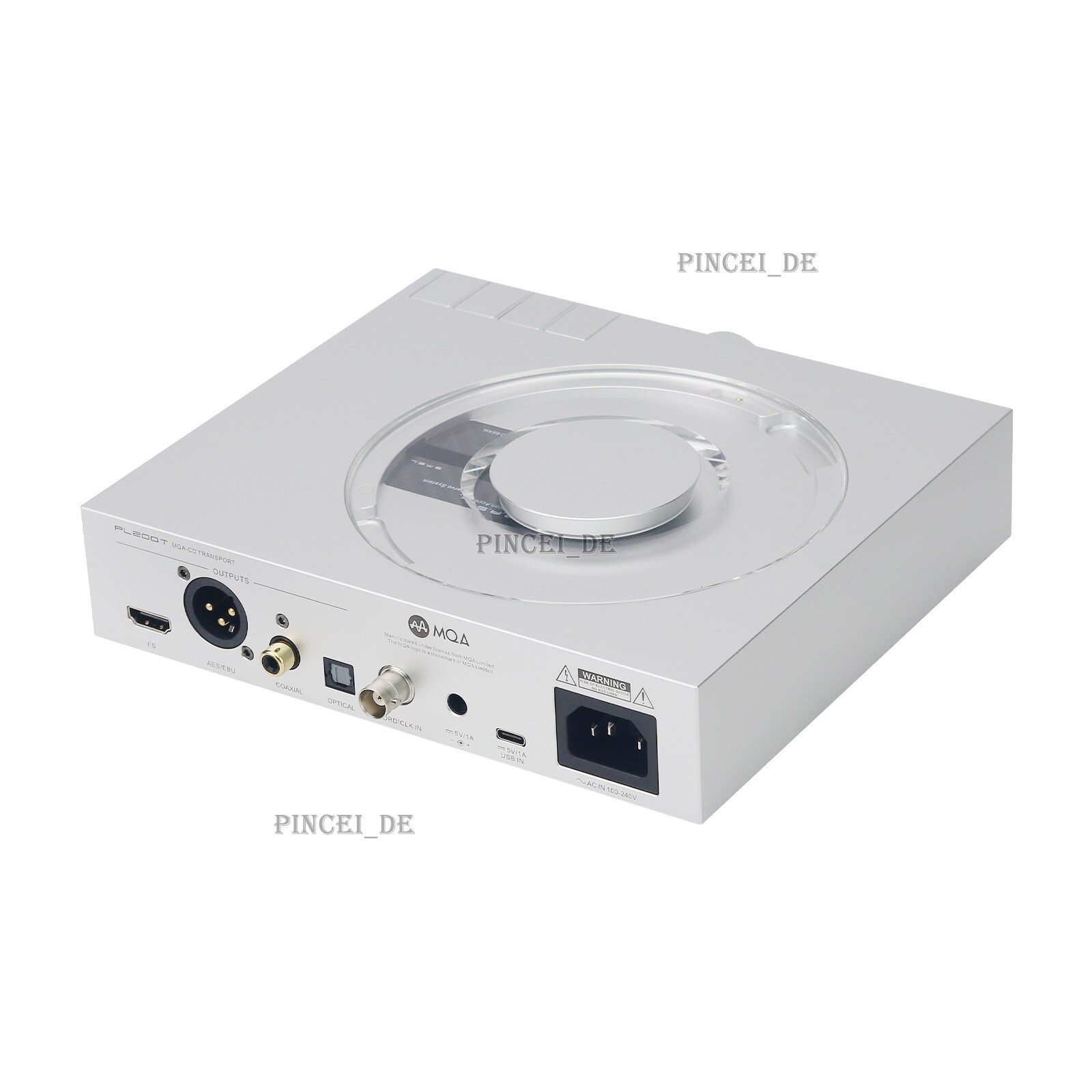 SMSL PL200T High Performance MQA-CD Digital Turntable CD Player