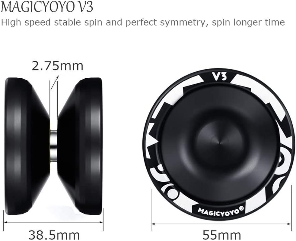 Professional Responsive V3 Aluminum Yo Yo for Kids Beginner