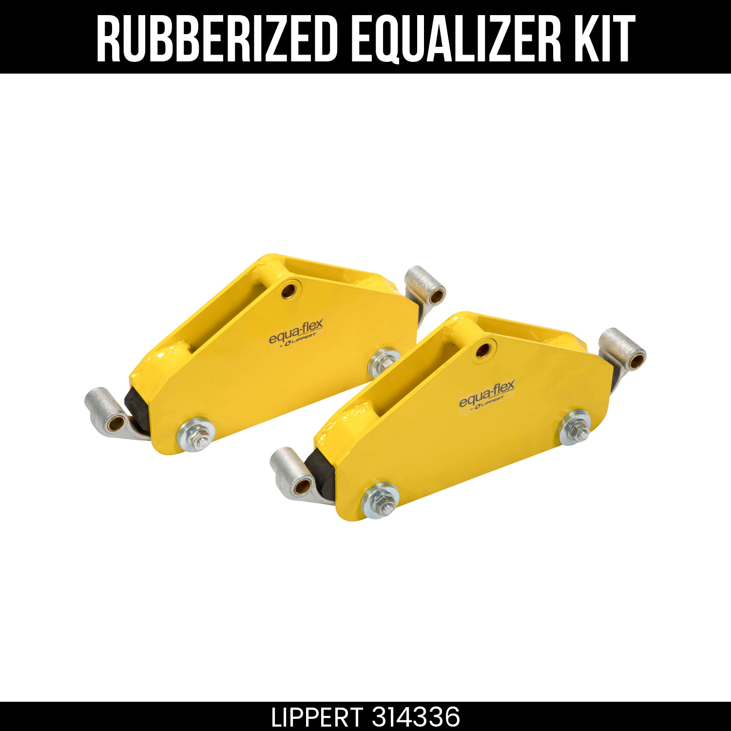 CURT Equa-Flex Tandem Axle Kit, 3.5K-5.2K lbs, Wide-Stance Equalizer, 314336