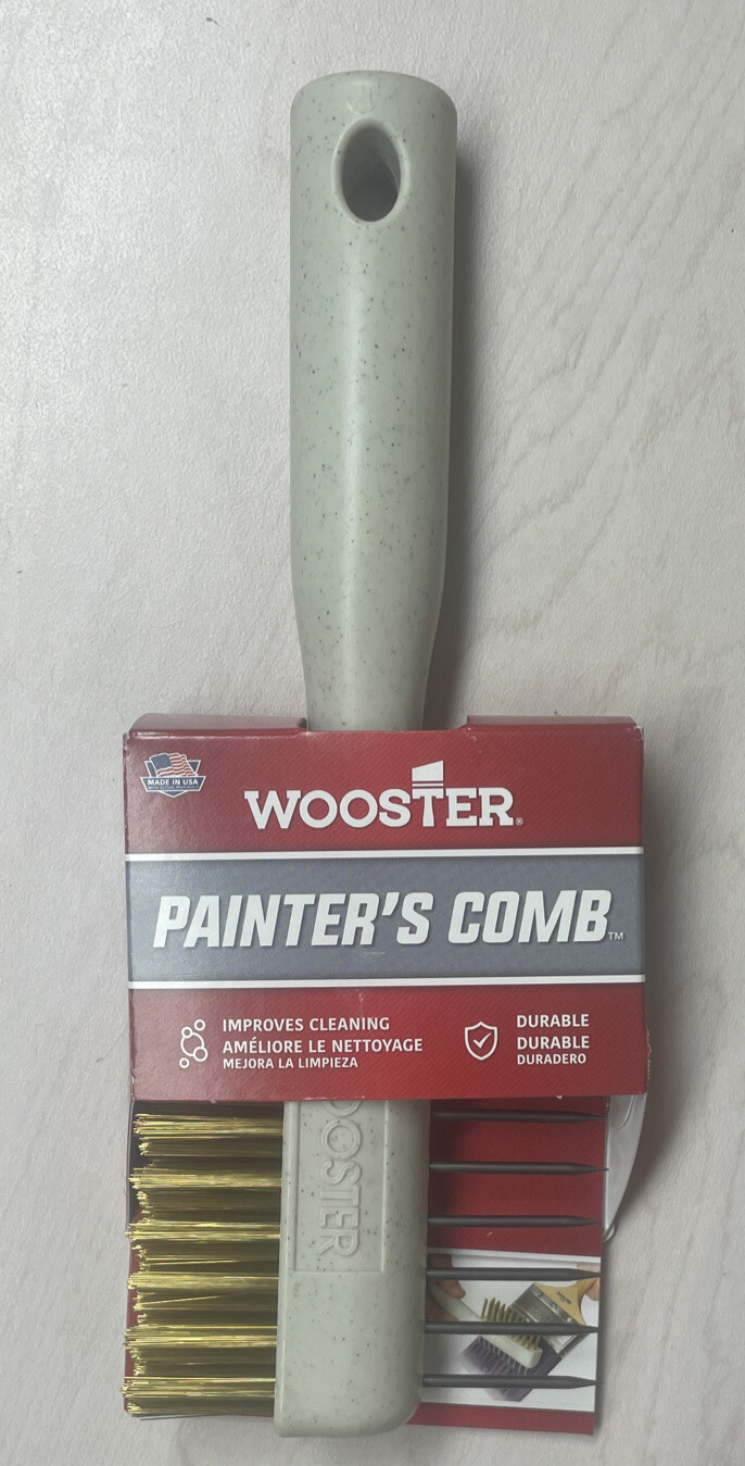 Painter's Comb - Wooster - Brass Brush / Stainless Comb