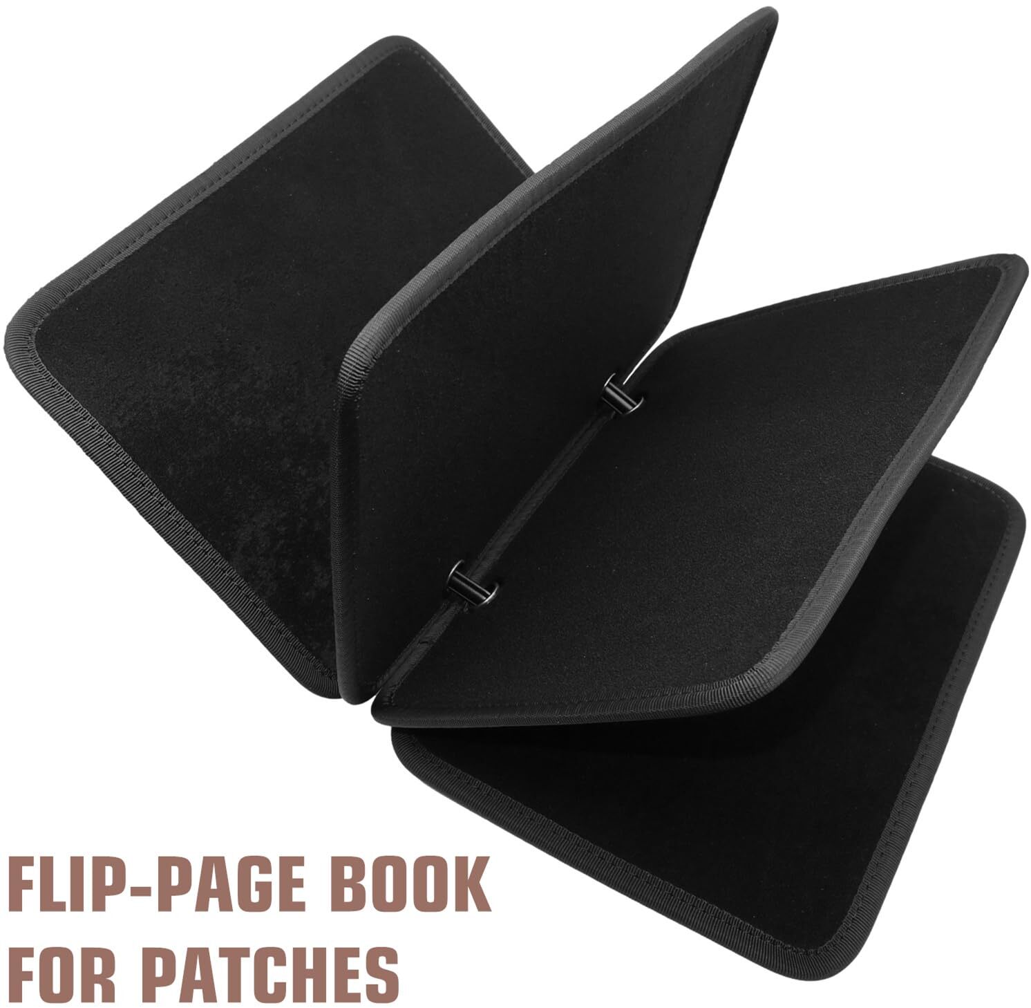 4 Flip-Page Patch Booklet Tactical Morale Badge Patches Organizer Display Board