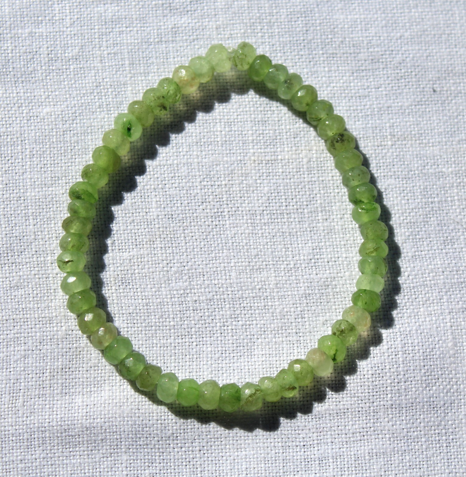 Handmade Stretch Bracelet - 5mm Fluorite - Restores Order - Promotes Peace