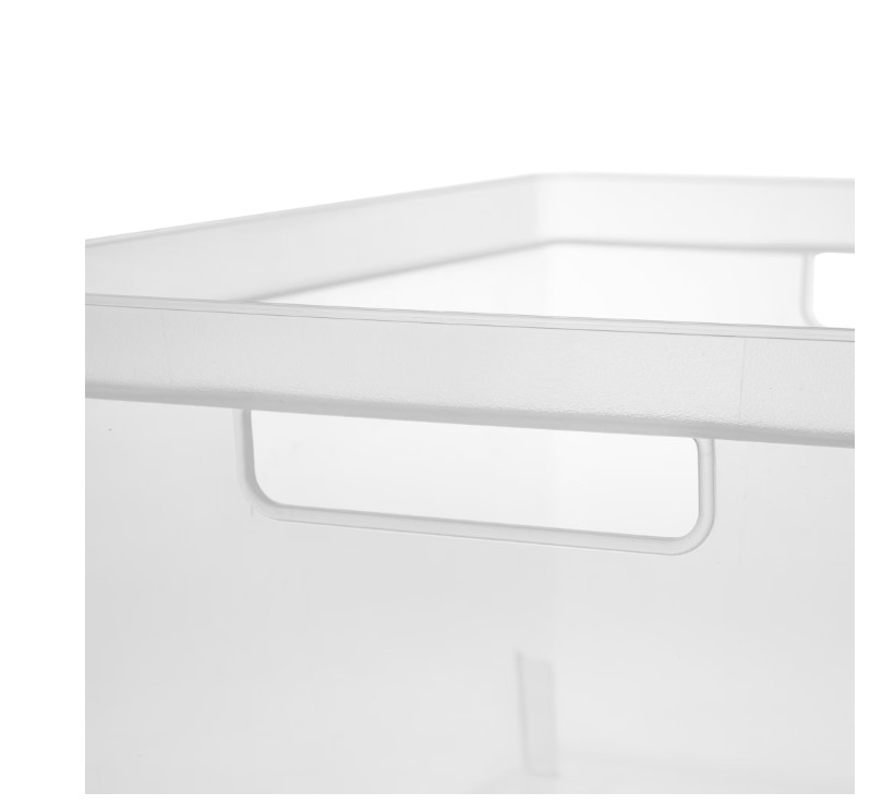 2 Pack 3 Drawer Storage Tower Plastic Organizer with Clear Bins Black