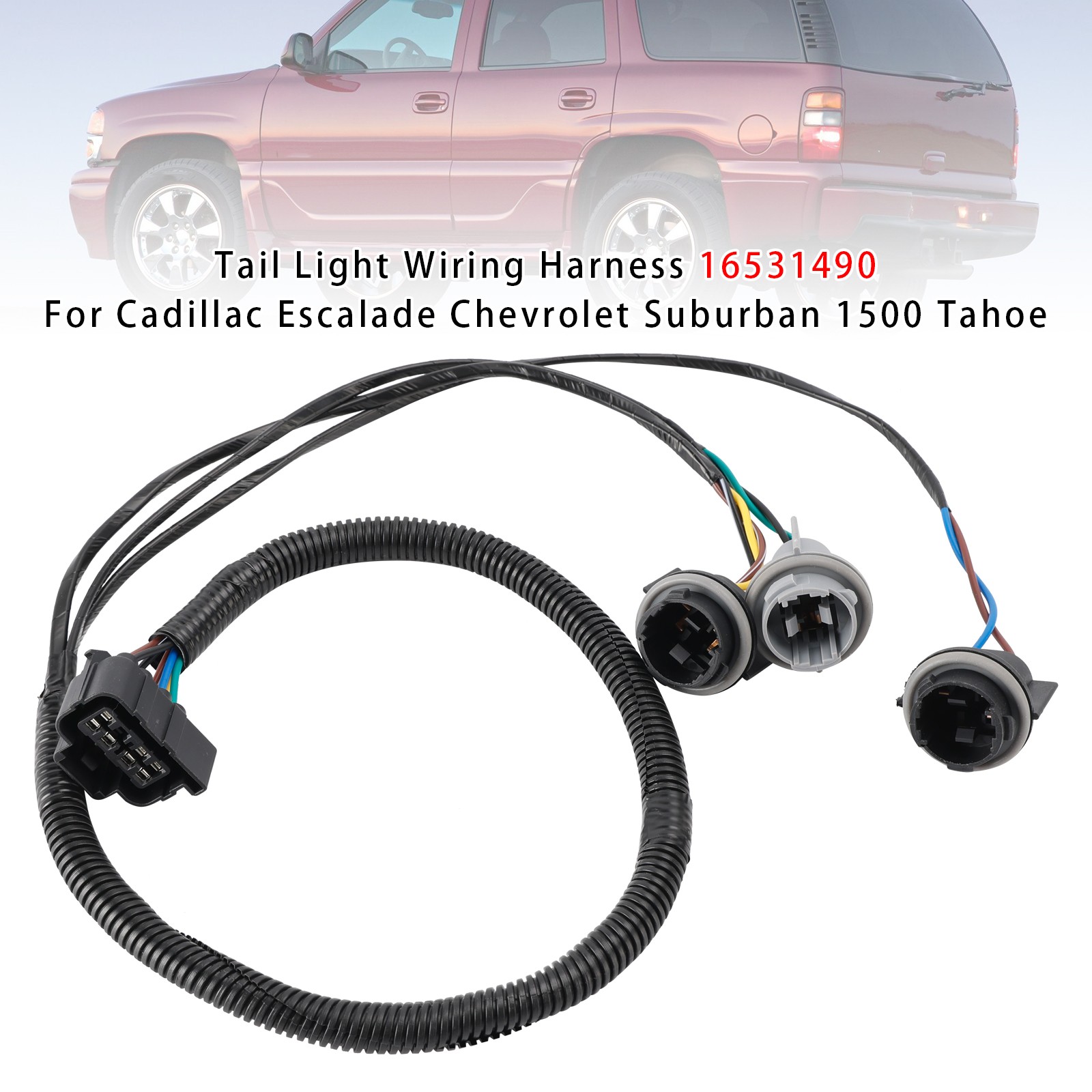 Tail Light Wiring Harness 16531490 For Cadillac Escalade Chevrolet Suburban 1500