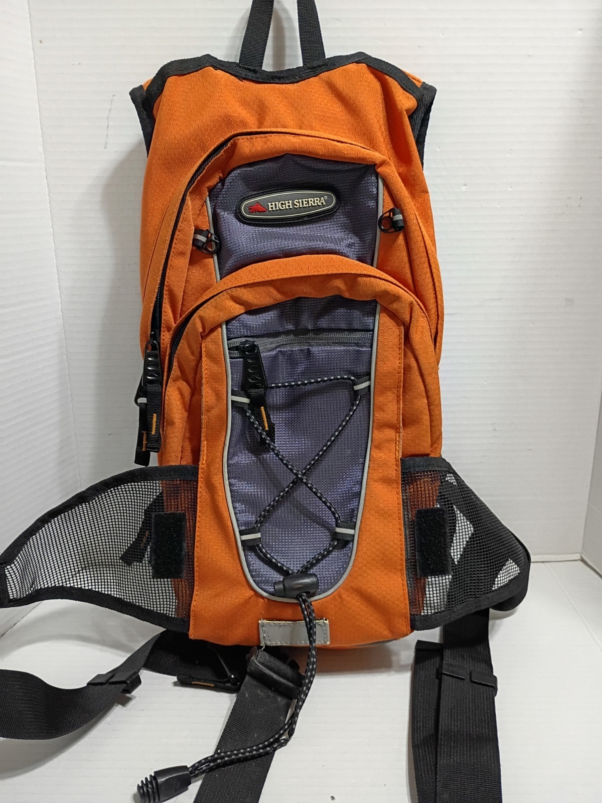 High Sierra Backpack Hydration Pack Airflow Cooled Orange camping hiking