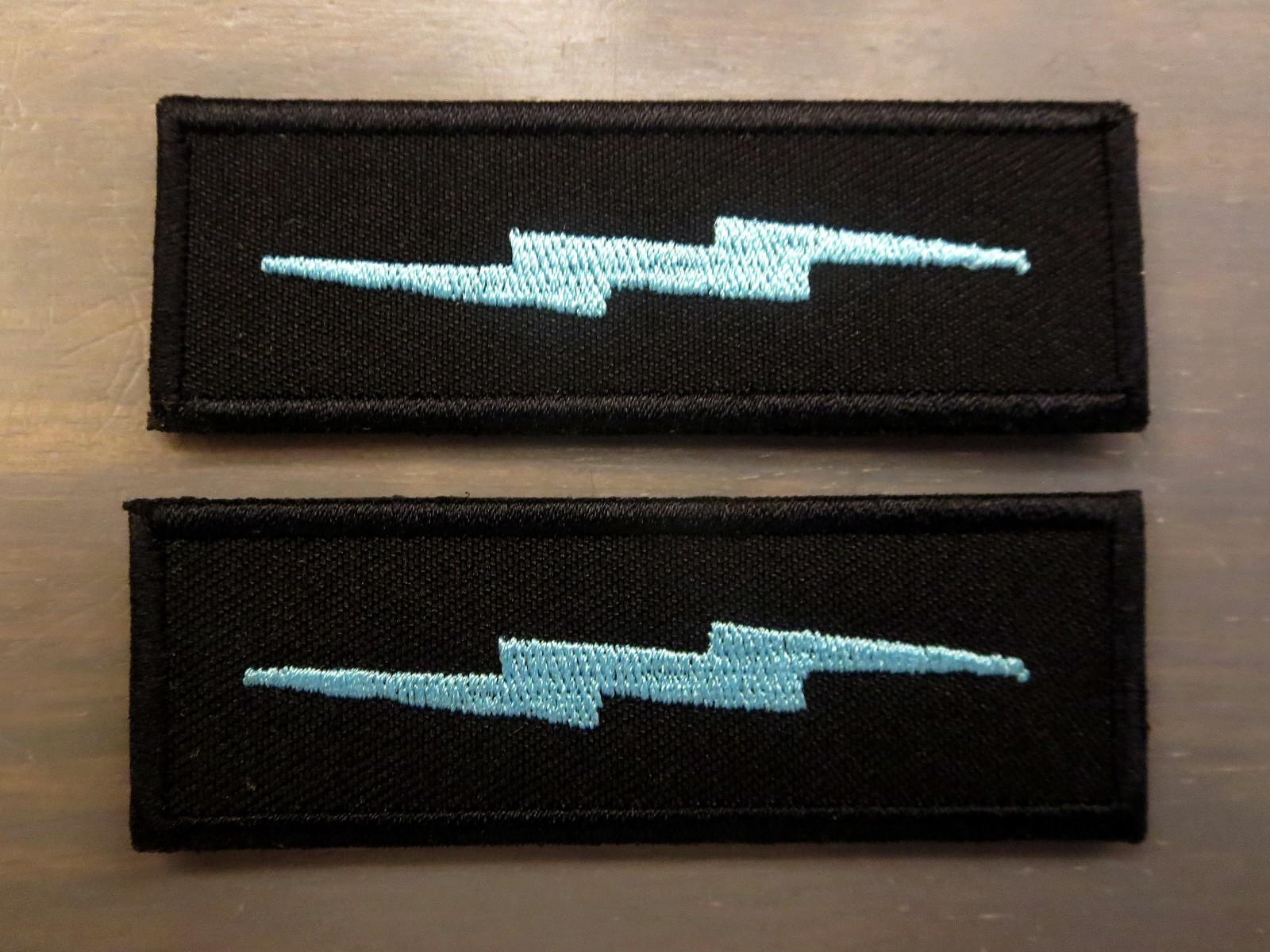 INFRARED GROUP WHITE PHOS BAJA BLUE EMBROIDERED BOLT STRIP PATCH VANS DEFCON TAB