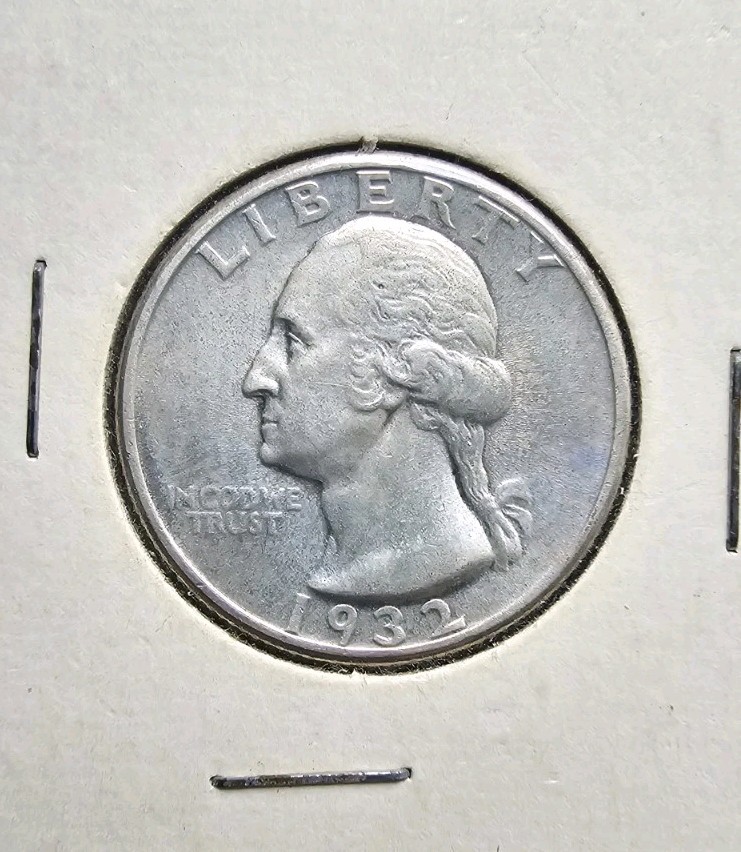Immaculate 1932 Washington Quarter Encased No Mint Mark Incredible Condition Unc