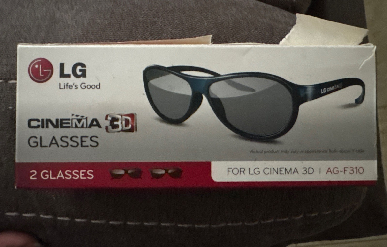 Cinema 3D Glasses LG-AG-F310 (2) Pair Per Box