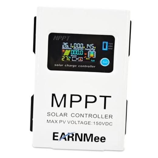 MPPT Solar Charge Controller,12V/24V/48V(Manual), PV 150V Input | 30A WHITE