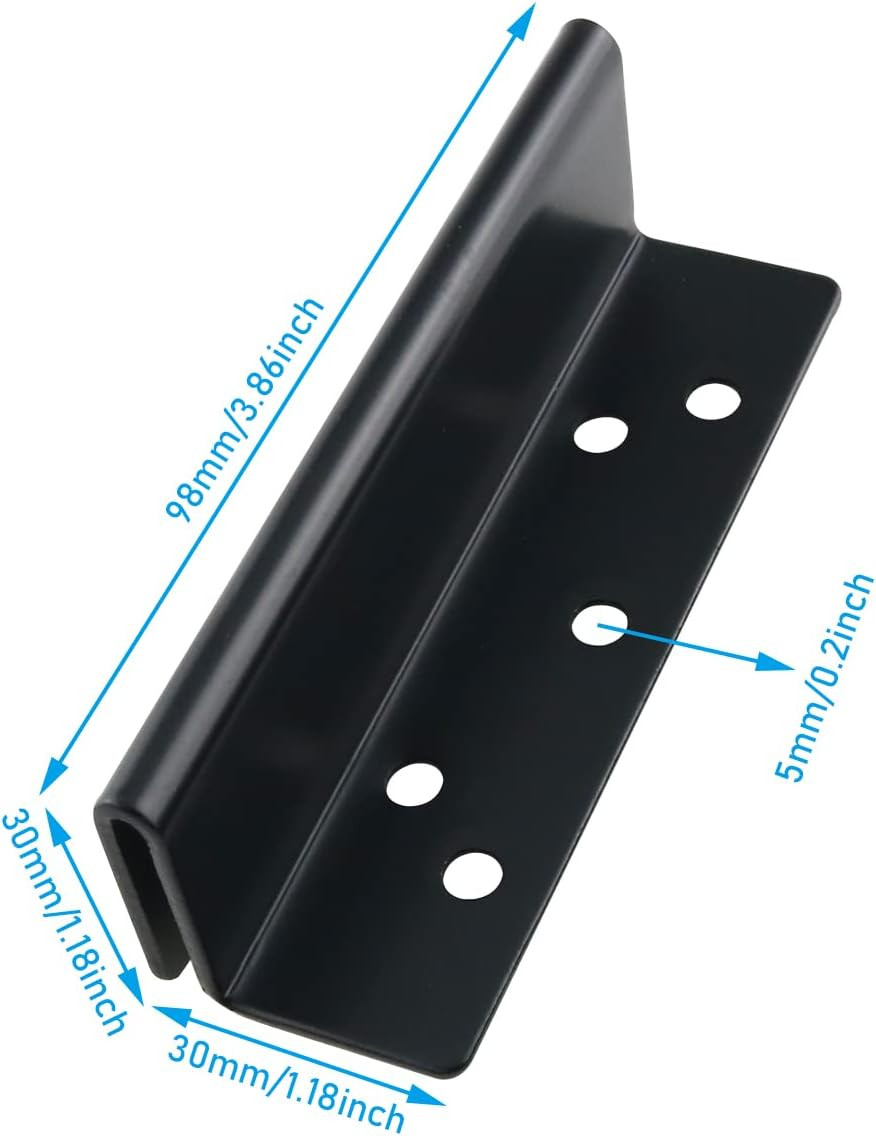 2PCS Double Hook Slot Hole Hanging Slot Bracket Bed Frame Bed Post Double Hook S