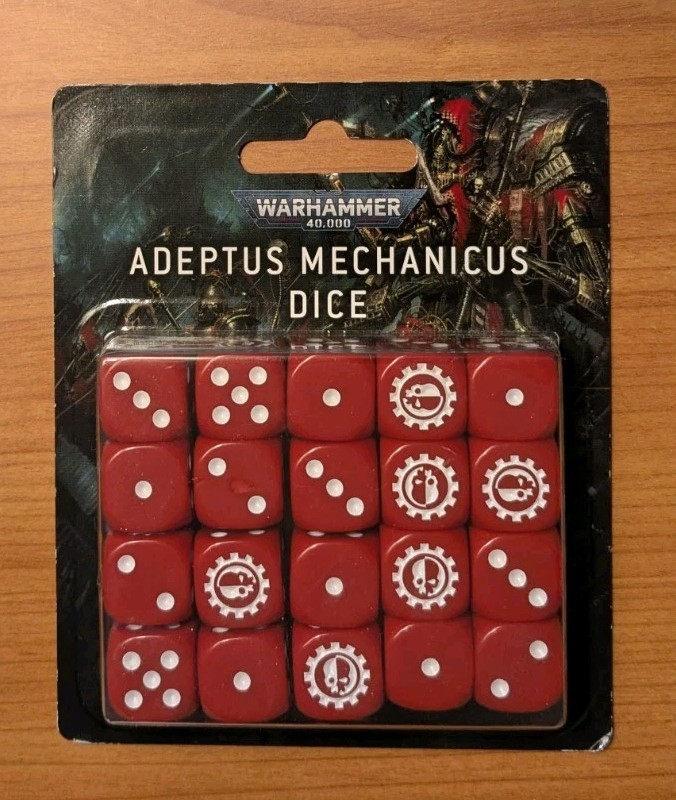 Adeptus Mechanicus D6 Dice warhammer 40k NEW SEALED